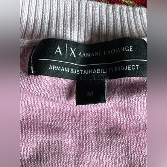 Armani Exchange Women's Short
Sleeved Password Print Knit
Bodycon Sweater Dress - Picture 6 of 6